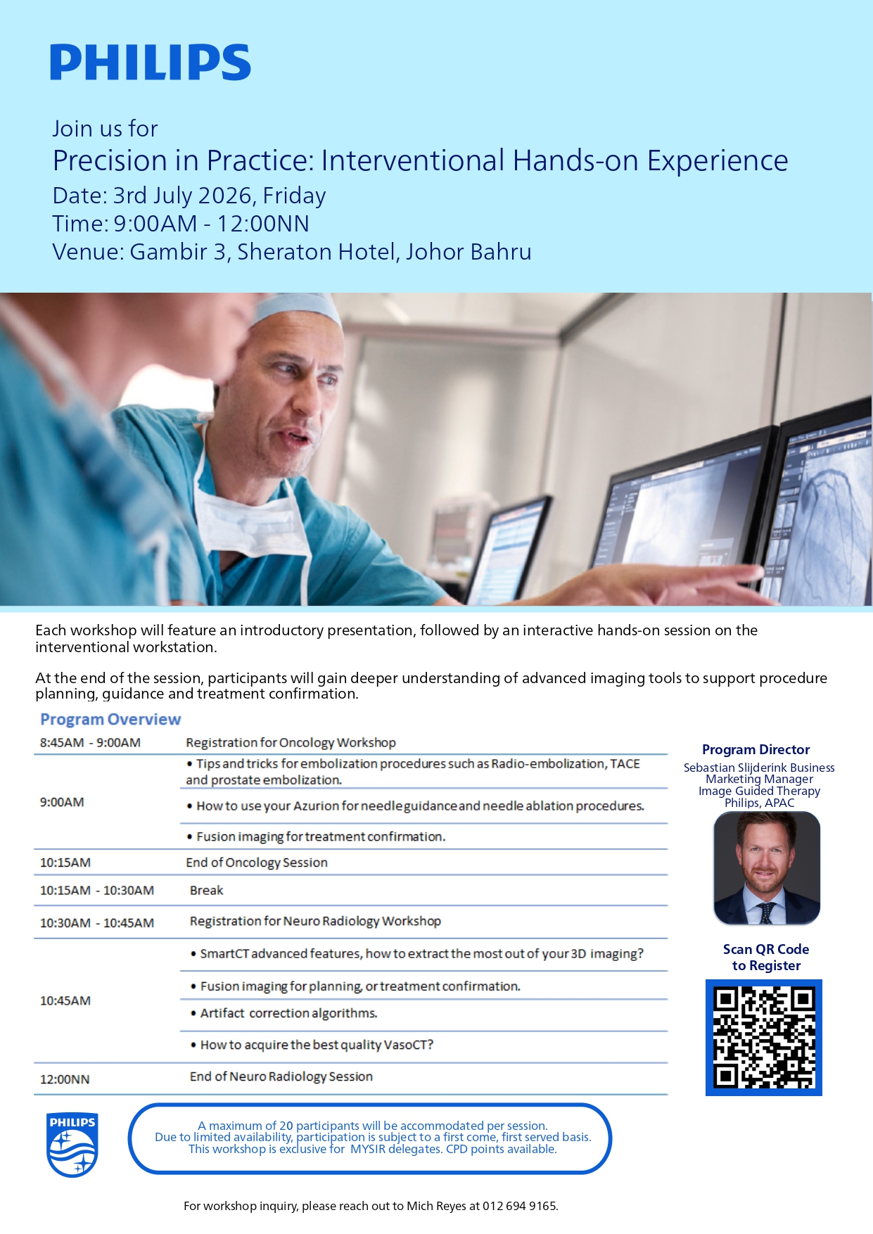 Philips Precision in Practice Interventional Hands-on Experience Poster